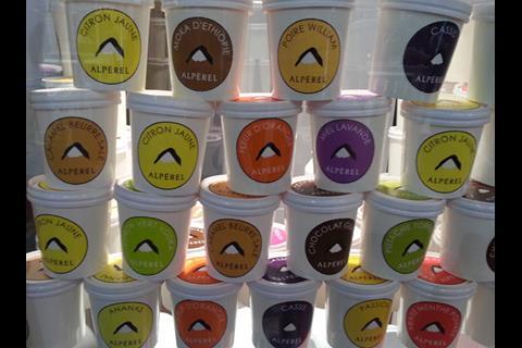 Artisan ice cream brand Alpérel was showcasing its range of exciting flavours